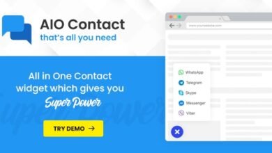 AIO Contact - All in One Contact Widget - Support Button