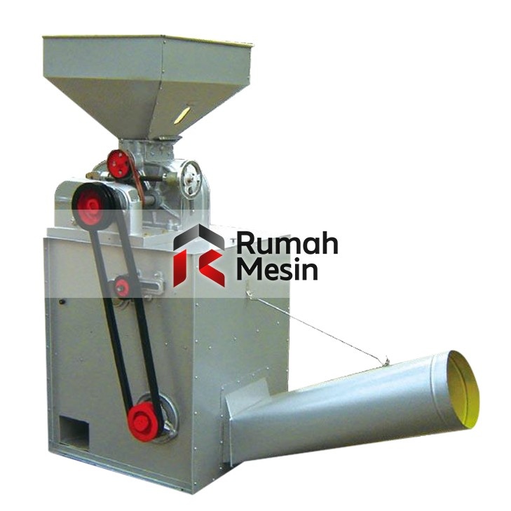 penggunaan mesin pengupas padi