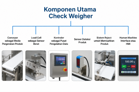 Komponen Utama Check Weigher yang Menentukan Kecepatan dan Akurasi Timbangan