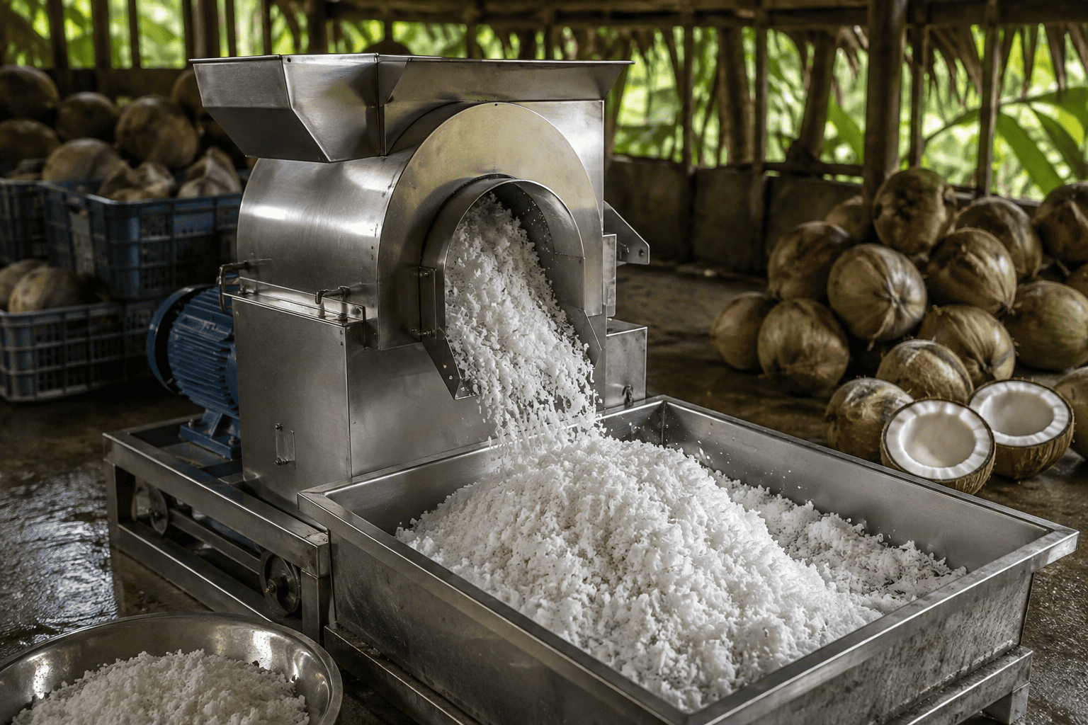 kelapa parut untuk kebutuhan produksi