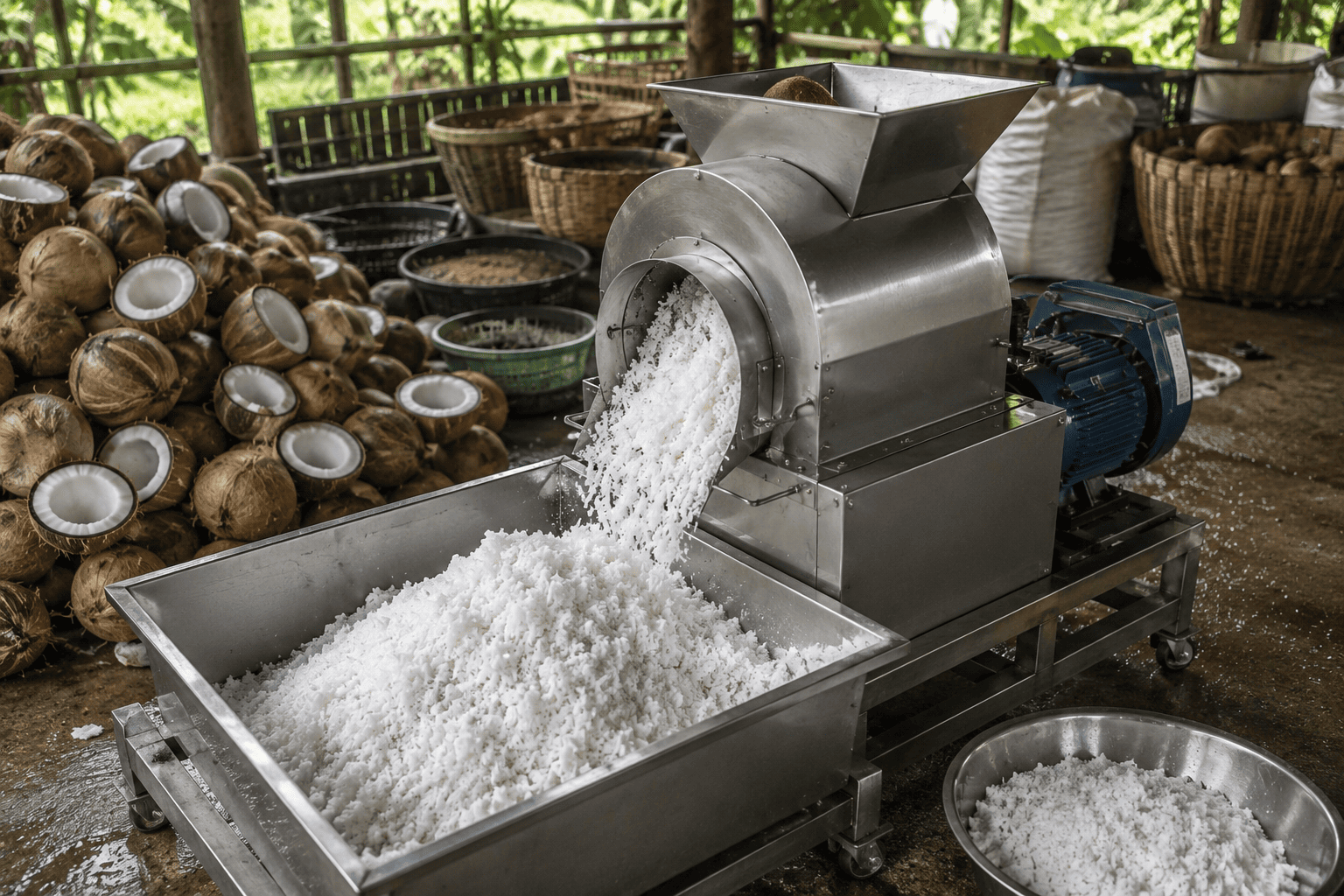 bagaimana mempercepat proses parut kelapa