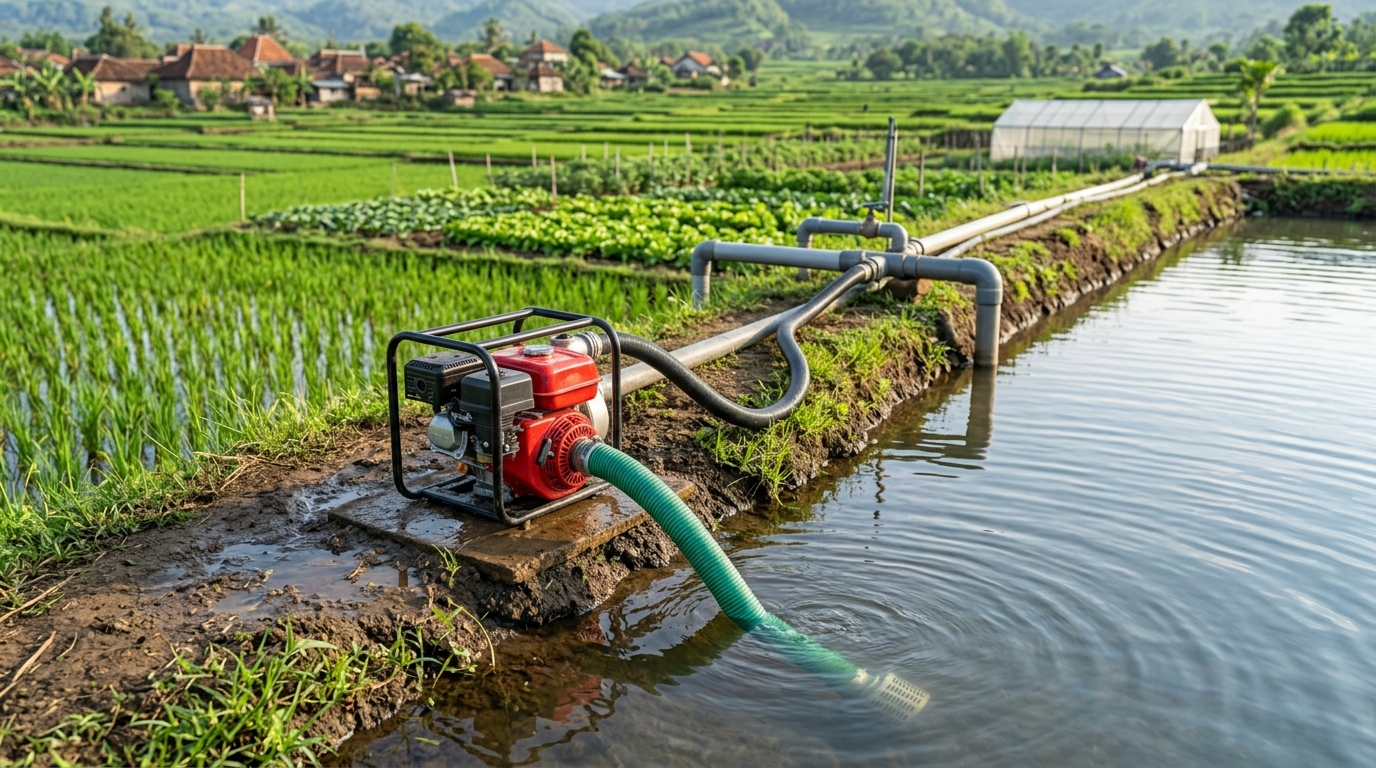 debit air untuk irigasi sawah