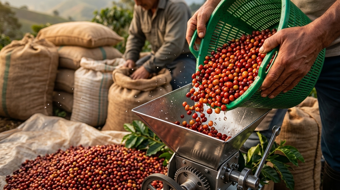 tahapan pengolahan kopi metode basah
